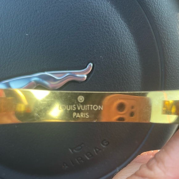💯 Authentic Louis Vuitton Monogram Bangle Bracelet MD0254 LE0126 - Picture 4 of 9